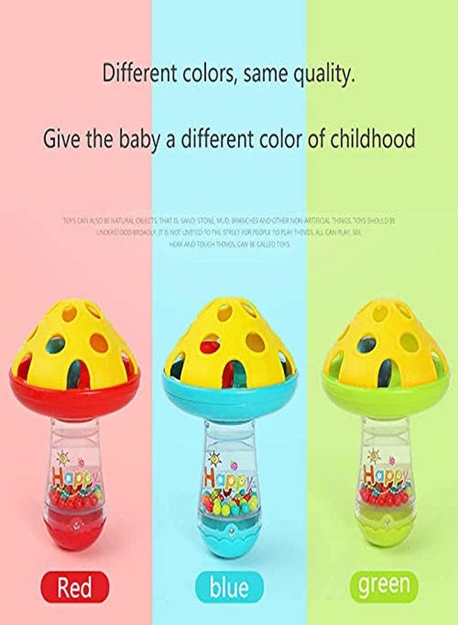 Globular Mushroom Rattle Toys for Infants Teether New Born Baby Products, Sensory Toys, Made in Kids Friendly Recycle Non-Toxic Material,Safe and Hygienic, Nibbler Pretend Play Toys, Attractive Color - Image 2
